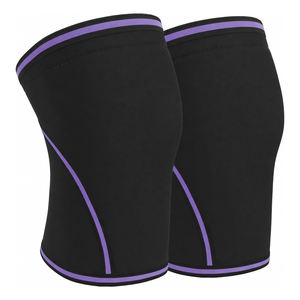 Rodilleras y coderas de neopreno transpirables y elásticas con compresión, accesorios de protección deportiva resistentes para levantamiento de pesas - Product Image 1