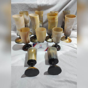 Vaso de Chupito de Resina Hecho a Mano con Cuerno de Búfalo, Auténtico para Cerveza, Vino, Alcohol, Hidromiel, Elaborado por Artesanos Indios - Product Image 6