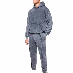 Ensemble coupe-vent léger et oversize imperméable avec logo brodé, fabriqué en usine OEM, effet délavé à l'acide, pour la vente en ligne - Collection 2026 - Product Image 5