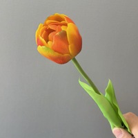 Grandes tulipes artificielles en plastique souple, effet naturel, pour décoration de mariage et d'intérieur, imperméables, faites à la main, modernes, pour présentation en bouteille, accessoires de photographie