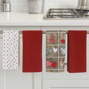 Serviettes de cuisine en coton durables et multi-usages pour le séchage de la vaisselle et le nettoyage des surfaces avec marquage personnalisé - Product Image 1