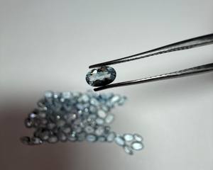 Aguamarina Natural, Corte Esmeralda, Ovalada, 5x3MM, Gema Facetada |   Piedra de Aguamarina Azul Ovalada Suelta para la Elaboración de Joyas - Product Image 3