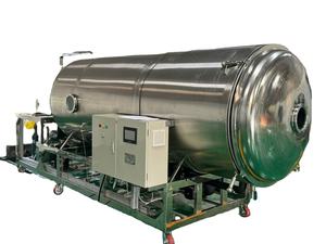 เครื่องอบแห้งแบบแช่เยือกแข็งด้วยระบบสุญญากาศอัตโนมัติ ควบคุมด้วย PLC ทำจากสแตนเลสสำหรับการแปรรูปอาหาร รุ่น WHFD-100 - Product Image 4