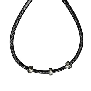 IRONVEIL <b>Titanium</b> Steel Pendant with Rope <b>Chain</b> for Men & Boys 16 Inch - Product Image 3