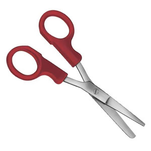 Ciseaux chirurgicaux manuels pour la coupe de pansements, pour infirmières, à lame droite et arrondie, 145 mm (5,34 po), en acier inoxydable, universels, MERICON - Product Image 3