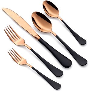 Cubiertos de Acero Inoxidable Sostenible Inspirados en el Oro Celestial, Estilo Europeo, Aptos para Lavavajillas, para un Estilo Moderno - Product Image 3