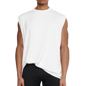 Camiseta Deportiva sin Mangas para Hombre, Negra, Minimalista, Informal, Ligera, para Gimnasio, Verano - Product Image 2