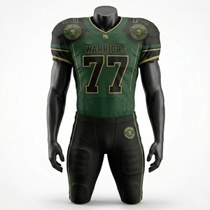 OEM Premium American Football Uniform Set Breathable Mesh Team <b>Game</b> Jersey and <b>Padded</b> Pants Tackle Twill Embroidery - Product Image 3