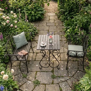 Heavy Duty Traditional Wrought Iron <b>2</b>-Seater Patio Dining Set Weather Resistant Outdoor <b>Garden</b> Furniture <b>Table</b> <b>and</b> <b>Chairs</b> - Product Image 3