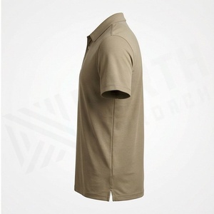 Polo à manches courtes pour homme, couleur unie, coton piqué, tricoté, respirant, style décontracté, coupe classique - Product Image 3