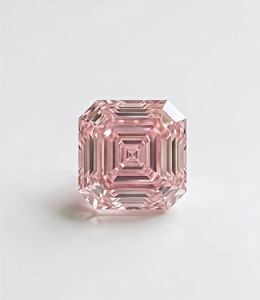 Diamante Cultivado en Laboratorio CVD de 4CT, Corte Asscher, Color Rosa Fantasía, Claridad VS1, Certificado IGI, Corte Excelente 3EX, Proveedor B2B para Distribuidores e Importadores de Diamantes - Product Image 1