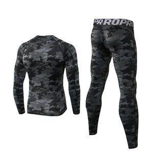 Men Compression Base <b>Layer</b> Set Winter Thermal <b>Top</b> Bottom Sportswear Bulk Supplier - Product Image 2