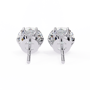 Luxury <b>Tops</b> Round Cut E VS 1ct Each Lab Grown Diamond 14K Gold IGI Certified <b>Earring</b> <b>Tops</b> for Gift Party & Anniversary - Product Image 3