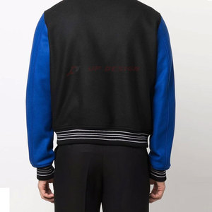 เสื้อแจ็คเก็ตเล็ตเตอร์แมนสั่งทำพิเศษ ออกแบบเองได้ ขายส่ง ปกคอพับ ผ้าฝ้าย/ขนสัตว์ เป็นมิตรกับสิ่งแวดล้อม ระบายอากาศได้ดี คุณภาพสูง สำหรับผู้ชาย - Product Image 2