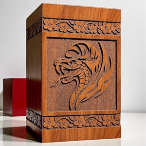 Handcrafted Wooden Cremation Urn: Tree & Bee Carving, Personalized <b>Memorial</b> <b>Box</b> urn <b>Memorial</b> <b>Keepsake</b> by AYAANS - Product Image 2