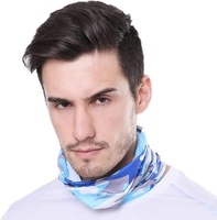 Cache-cou respirant camouflage bleu sur mesure, masque facial et couvre-chef pour sports de plein air pour hommes, prix de gros, chauffe-cou