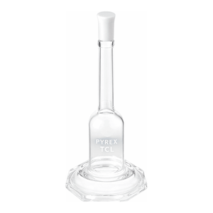 Frasco volumétrico micro de vidrio borosilicato Corning para PYREX Clase A de 50 ml con base hexagonal - Product Image 1