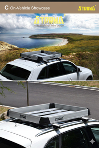 <b>Universal</b> Heavy Duty Aluminum <b>Roof</b> <b>Rack</b> Luggage Carrier with 100kg Capacity - Product Image 2