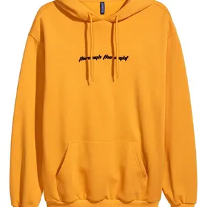 Men's yellow Hoodies plain hoodie custom sport hoodie