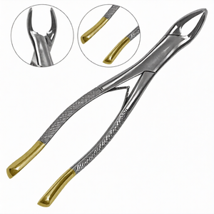 Forceps d'extraction dentaire TC # Instrument chirurgical manuel en acier inoxydable pour dents inférieures, 151 pièces, avec poignée ergonomique, certifié CE - Product Image 2