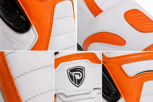 Botas de Motociclismo Dumela, Color Naranja y Blanco, de Cuero Genuino, Transpirables, Impermeables, Protectoras, para Todas las Estaciones, Deportivas - Product Image 2