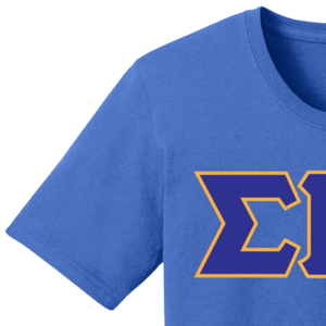 Camiseta Bordada con las 3 Letras Griegas de Sigma Gamma Rho para Mujer, Camiseta Personalizada de Hermandad Griega, Ropa Casual Universitaria, Moda al por Mayor - Product Image 3