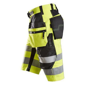 Shorts de travail haute visibilité réfléchissants pour hommes – Vêtements de sécurité respirants pour la construction (vente en gros) - Product Image 3