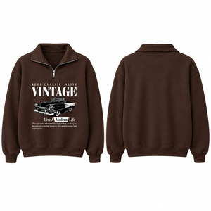 Sweat-shirt d'hiver personnalisé pour homme à col rond - Broderie et impression numérique sur tissu polaire personnalisable, style streetwear - Product Image 1