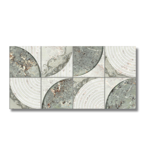Carreaux de céramique pour salle de bain, prix bas, aspect marbre, blanc ondulé, 300x600, carreaux muraux - Product Image 3