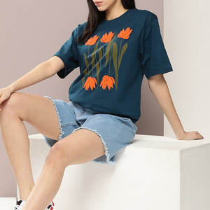 Camiseta de algodón 100% para mujer, diseño moderno y a la moda, camiseta de lujo de alta calidad para mujer, al por mayor - Product Image 3