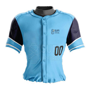 Uniforme de Béisbol Transpirable y Absorbente de Humedad, Fabricado en Fábrica con Material 100% Poliéster, con Diseño de Logotipo y Color Personalizados - Product Image 5
