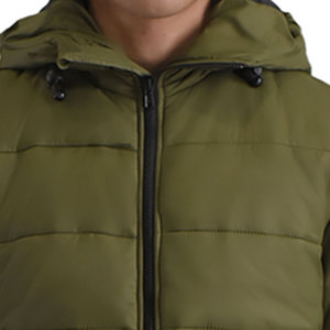 Customized Men Puffer Jacket <b>Padded</b> Bubble Down Puffer Jacket High Quality Polyester Nylon Material Puffer Men's Jackets - Product Image 4
