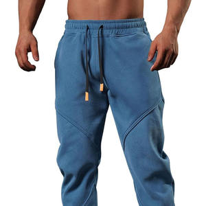 Reinforced Stitched Most Demanding Men's Fleece Sweatpants Hot Sale Private Labels <b>Drawstring</b> Waist Fleece <b>Trousers</b> Male - Product Image 6