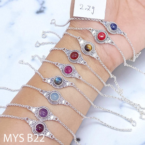 Pulsera Exclusiva de Plata de Ley 925 con Múltiples Piedras Preciosas a Precio de Mayoreo, Joyería Fina con Gemas Elegantes de Primera Calidad para Regalos - Product Image 2