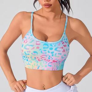 Soutien-gorge de sport personnalisé pour femme, vente en gros, uni, sans couture, maintien élevé, dos nageur, bretelles réglables, respirant, logo frontal - Product Image 5