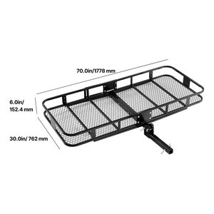 Portapacchi Pieghevole da Gancio Traino con Capacità di 227 kg per Chevrolet, 178 x 76 x 15 cm, con Cinghie a Cricchetto Resistenti - Product Image 4