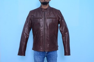 Chaqueta de Cuero Casual para Hombre de Alta Calidad, Corte Elegante, Cuello Alto, Cuero PU Suave, Lona Transpirable de Secado Rápido, Diseño Otoñal - Product Image 2