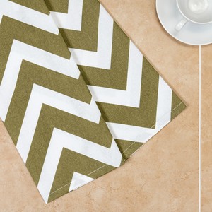 Serviette de cuisine carrée imprimée en coton 100% tissé, écologique, lavable en machine - Product Image 5