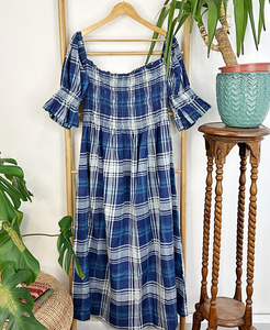 เดรสยาวผ้าฝ้ายแท้ พิมพ์ลายบล็อกอินเดีย สวมใส่สบายๆ ในฤดูร้อน สวยสง่า ใส่ได้ทุกวัน ระบายอากาศดี ปักลายสวยงาม ผ้าทอเนื้อดี - Product Image 2