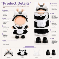   Ensemble de tenues personnalisées pour figurines unisexe, mignonnes et décontractées, en tissu, style chemises et hauts, accessoires de vêtements pour poupées, type blind-box