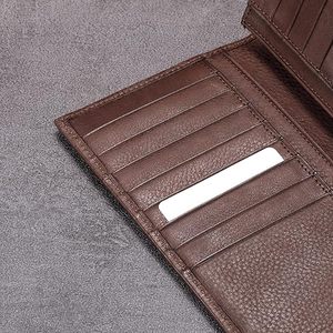 Cartera Larga de Cuero Genuino para Hombre con Protección RFID, Múltiples Ranuras para Tarjetas, Espacio para Billetes y Recibos, Logotipo Personalizado, Cierre Plegable, Forro de Seda, Venta al Por Mayor - Product Image 6