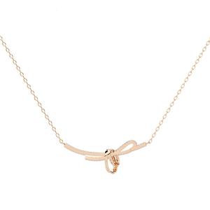 Graceful 14K Gold <b>Bow</b> Design Necklace 0.90CT Lab Grown Diamond IGI Certified Trendy Fine Jewelry For Women Celestial Choker - Product Image 4