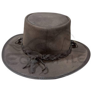 หมวกหนังขายส่ง หมวกสำหรับทุกเพศ เหมาะสำหรับการเดินทางกลางแจ้ง หมวกสไตล์ออสเตรเลีย รับผลิตตามแบบ OEM หมวกคาวบอยคุณภาพสูง - Product Image 2