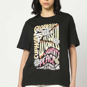 Camisetas de Mujer al por Mayor de Poliéster/Algodón, Camisetas de Verano Modernas y de Primera Calidad con el Mejor Ajuste, Precio Económico, Personalización OEM - Product Image 3