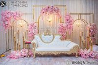 Canapé de luxe King Queen pour scène de mariage, causeuse dorée de style Maharaja, chaise trône royale indienne pour mariage, USA