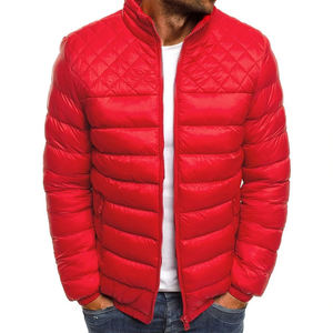 Veste d'hiver courte en duvet personnalisable pour hommes, avec logo sur mesure, par des fabricants de vêtements de créateurs Rainbow Spray, haute qualité - Product Image 2