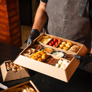 <span class=keywords><strong>Burger</strong></span> Donuts için özelleştirilmiş çevre dostu ekmek ambalaj gözleme suşi kek pasta kurabiye Brownie sos Dip kağıt ambalaj kutusu - Product Image 3