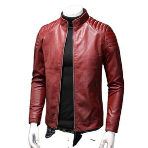 Chaquetas de Cuero Formales para Hombre, Primavera, Alta Calidad, Cuero PU, Resistentes al Viento e Impermeables, Corte Holgado, Prendas Exteriores de Lujo - Product Image 3
