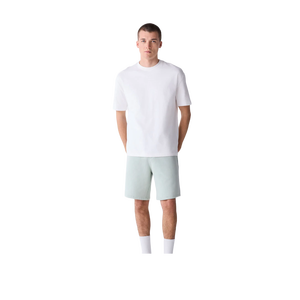 Men's Solid Light Green Bermuda Shorts Cotton Casual Elastic Waist Mid Rise Breathable Woven Style - Product Image 1