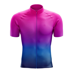 Maillot de cyclisme à séchage rapide sublimé 100% polyester, isolé, à manches courtes, vêtements de cyclisme professionnels pour équipe, maillot de course à vélo - Product Image 1